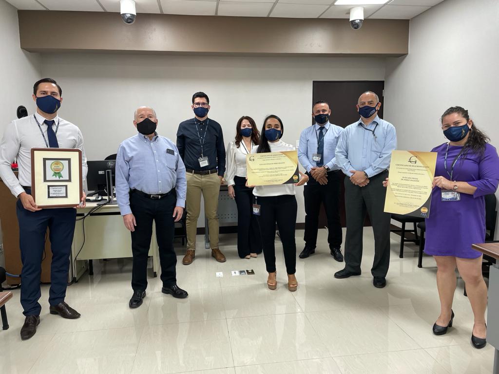 Juzgado Penal de Pérez Zeledón (Acreditación Sello Documental y Reacreditación Sello Organizacional)